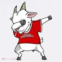 GOAT Dabbing Fantasy Football Champion Comfort Colors Garment-Dyed Hooded Sweatshirt thumb 2
