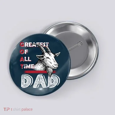 Goat Dad Button