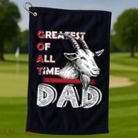 Goat Dad Golf Towel thumb 1