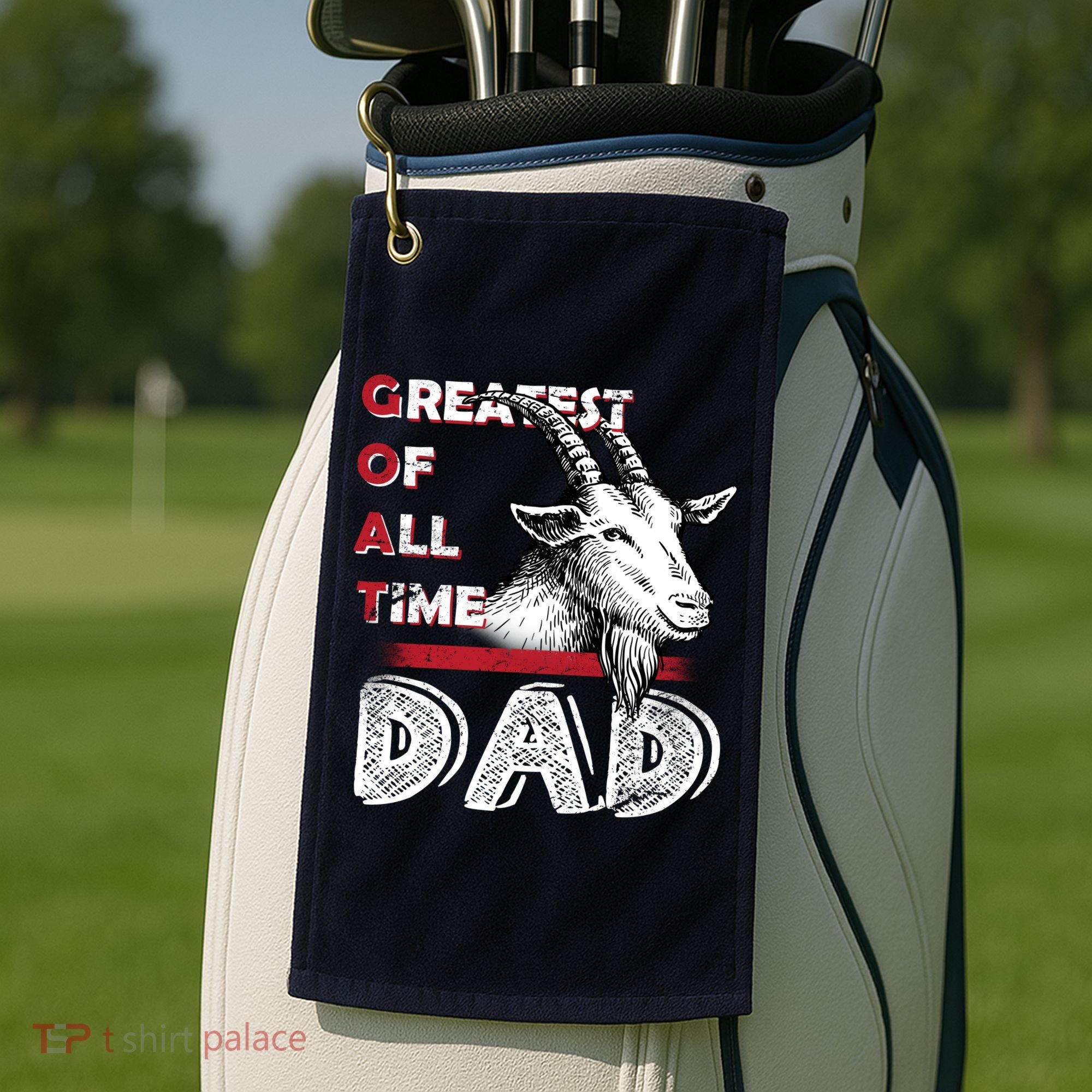 Goat Dad Golf Towel