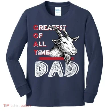 Goat Dad Kids Long Sleeve Shirt