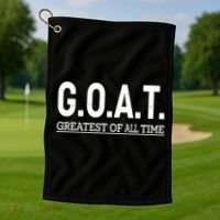 GOAT Greatest Of All Time Golf Towel thumb 1
