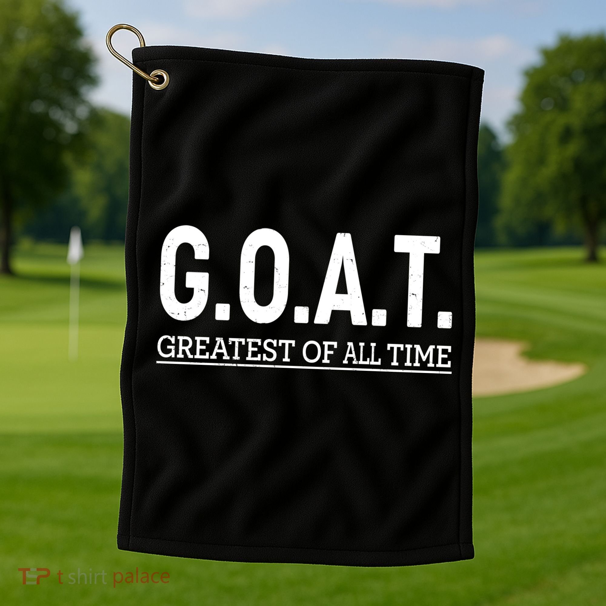 GOAT Greatest Of All Time Golf Towel