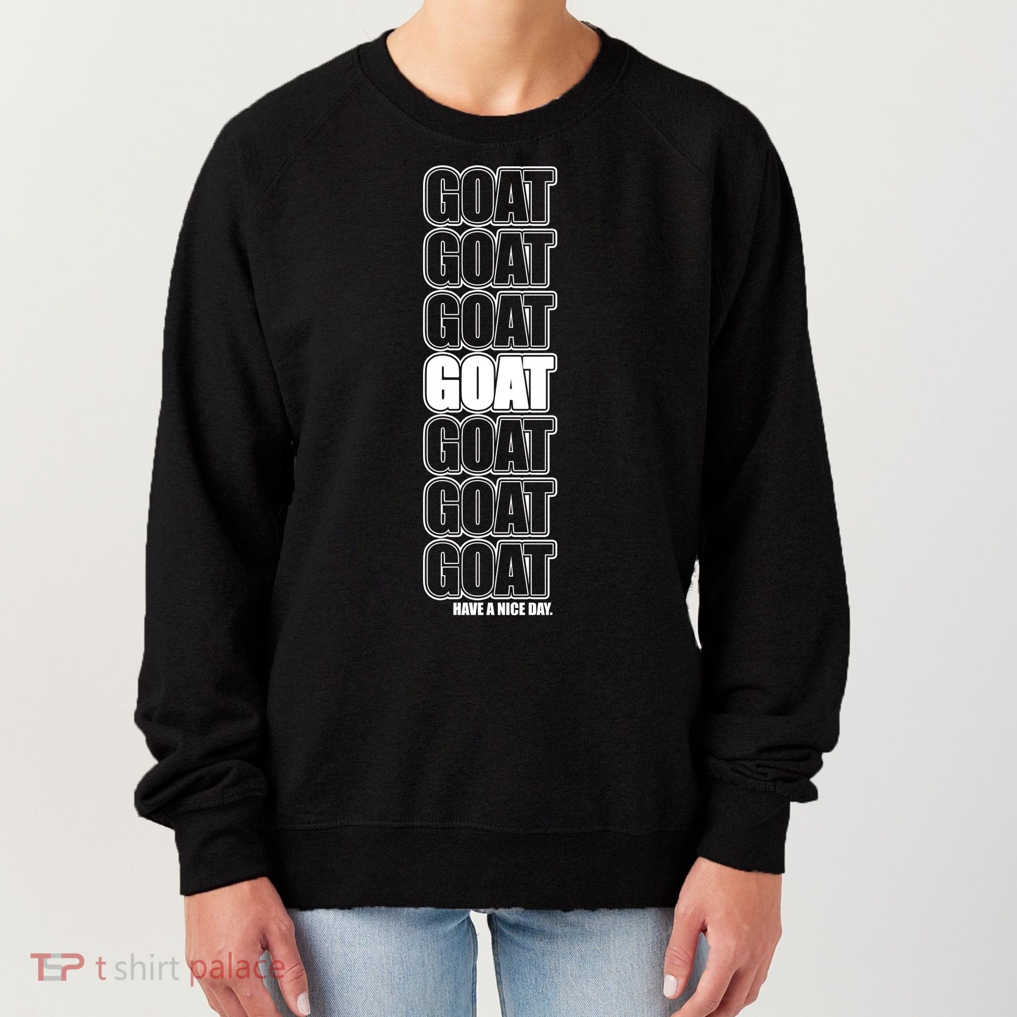 GOAT Have A Nice Day Pattern Women's Sweatshirt