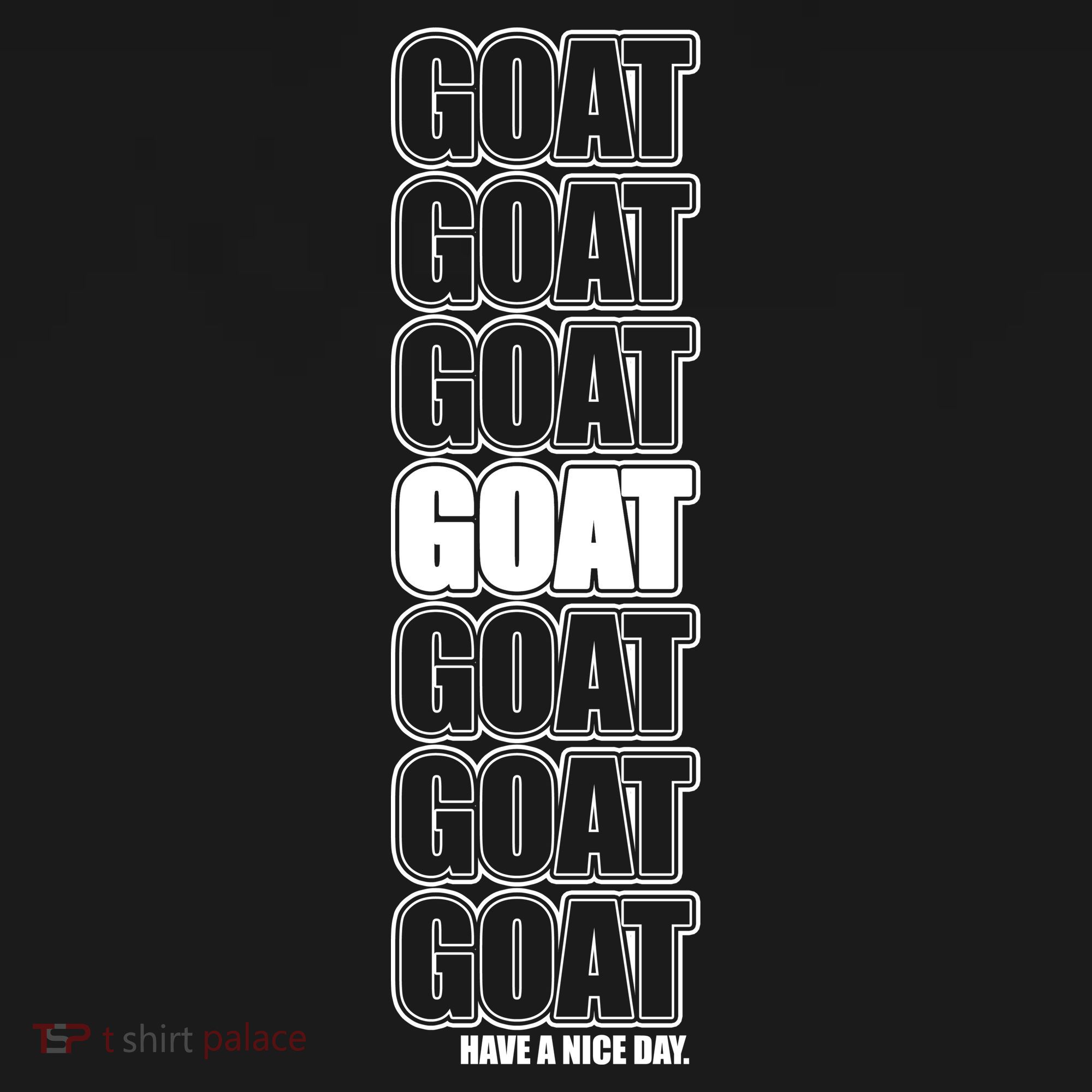 GOAT Have A Nice Day Pattern Mousepad