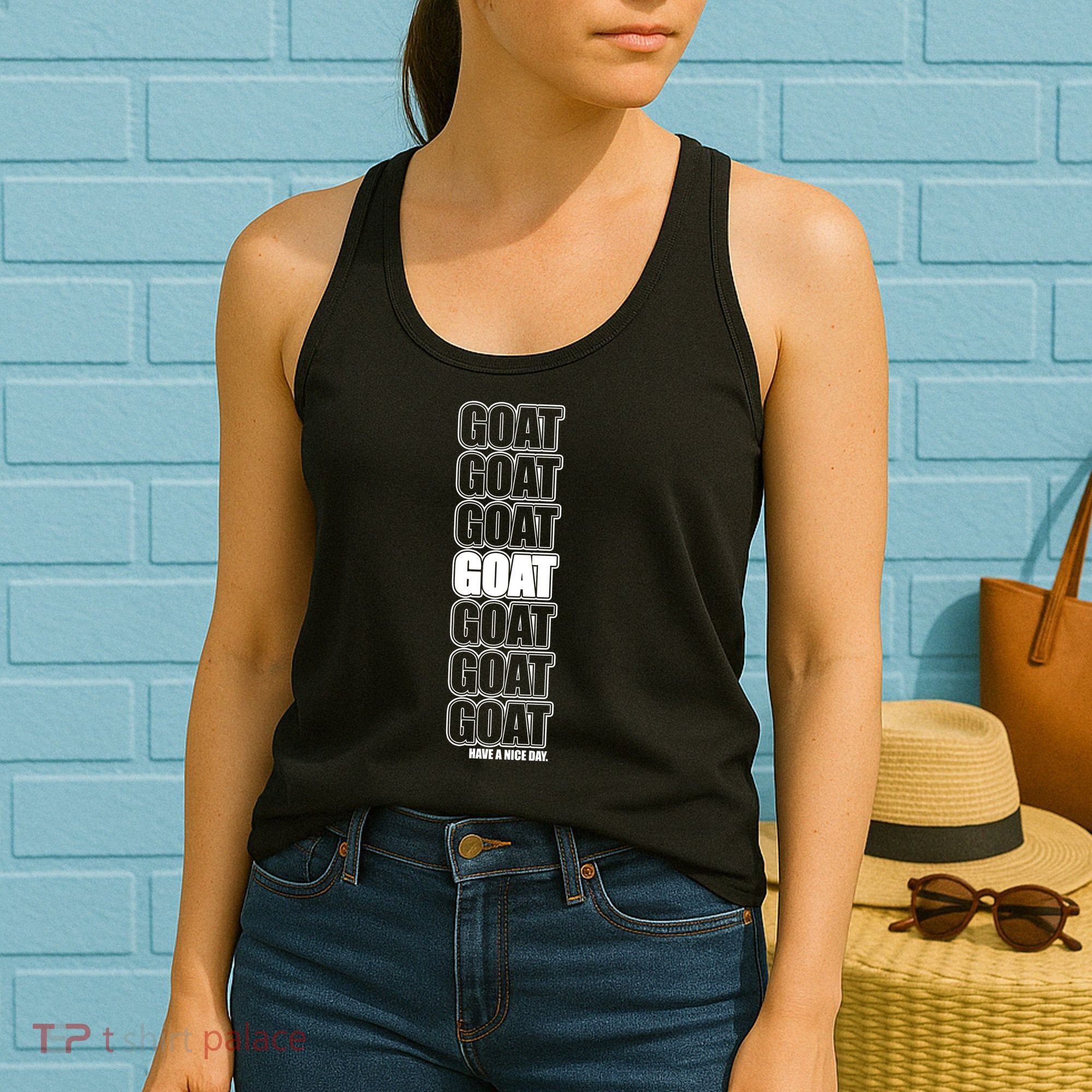 GOAT Have A Nice Day Pattern Women's Tank Top