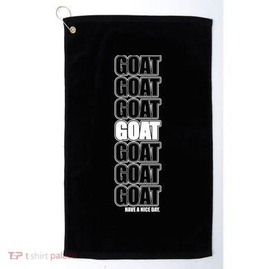 GOAT Have A Nice Day Pattern Golf Towel