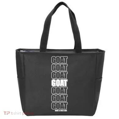 GOAT Have A Nice Day Pattern Tote Bag