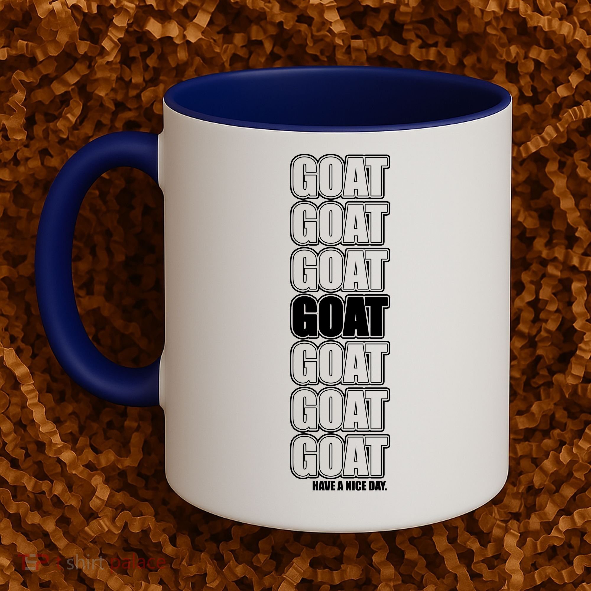 GOAT Have A Nice Day Pattern Coffee Mug