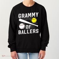 Grammy Of Ballers Baseball Softball Grammy Grandma Gift Women's Sweatshirt thumb 0