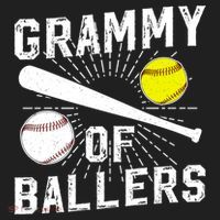 Grammy Of Ballers Baseball Softball Grammy Grandma Gift Women's Sweatshirt thumb 2