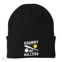 Grammy Of Ballers Baseball Softball Grammy Grandma Gift Beanie thumb 0
