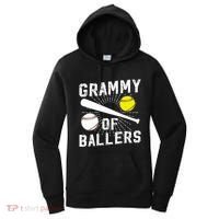 Grammy Of Ballers Baseball Softball Grammy Grandma Gift Women's Hoodie thumb 0