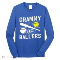 Grammy Of Ballers Baseball Softball Grammy Grandma Gift Long Sleeve Shirt thumb 0