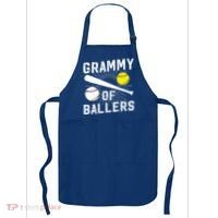 Grammy Of Ballers Baseball Softball Grammy Grandma Gift Apron thumb 0