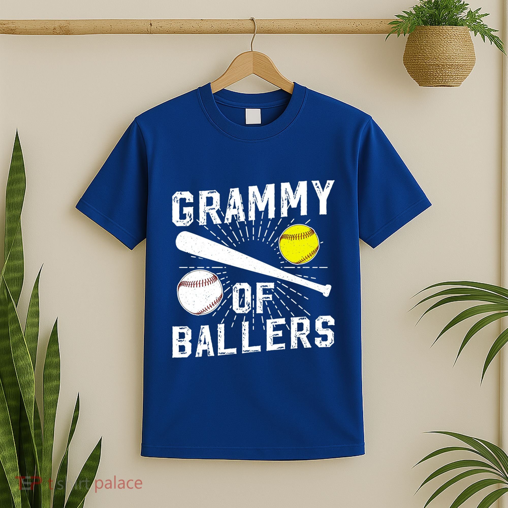 Grammy Of Ballers Baseball Softball Grammy Grandma Gift T-Shirt
