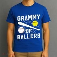 Grammy Of Ballers Baseball Softball Grammy Grandma Gift T-Shirt thumb 3