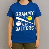 Grammy Of Ballers Baseball Softball Grammy Grandma Gift T-Shirt thumb 4