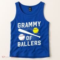 Grammy Of Ballers Baseball Softball Grammy Grandma Gift Tank Top thumb 2