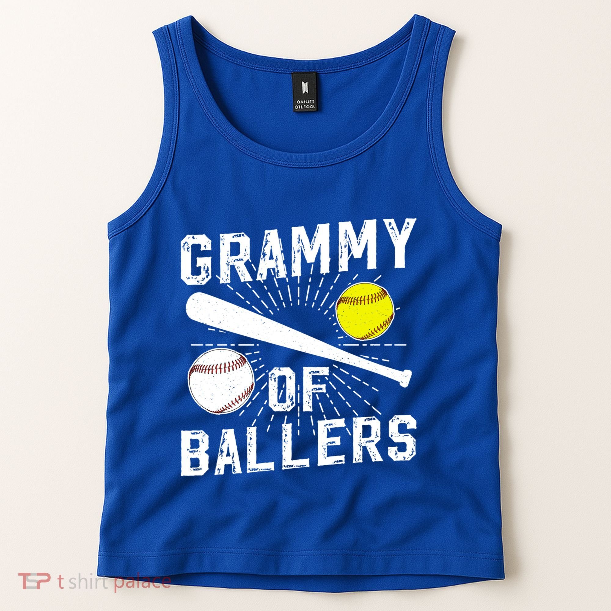 Grammy Of Ballers Baseball Softball Grammy Grandma Gift Tank Top