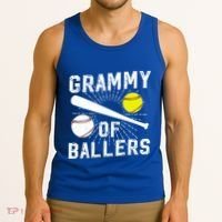 Grammy Of Ballers Baseball Softball Grammy Grandma Gift Tank Top thumb 3