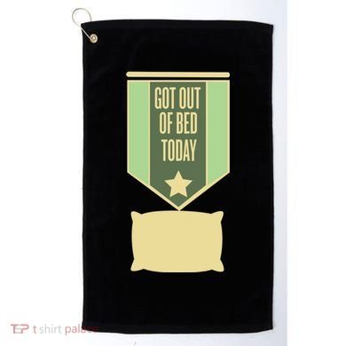 Get Out Of Bed Golf Towel