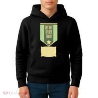 Get Out Of Bed Kids Hoodie thumb 4
