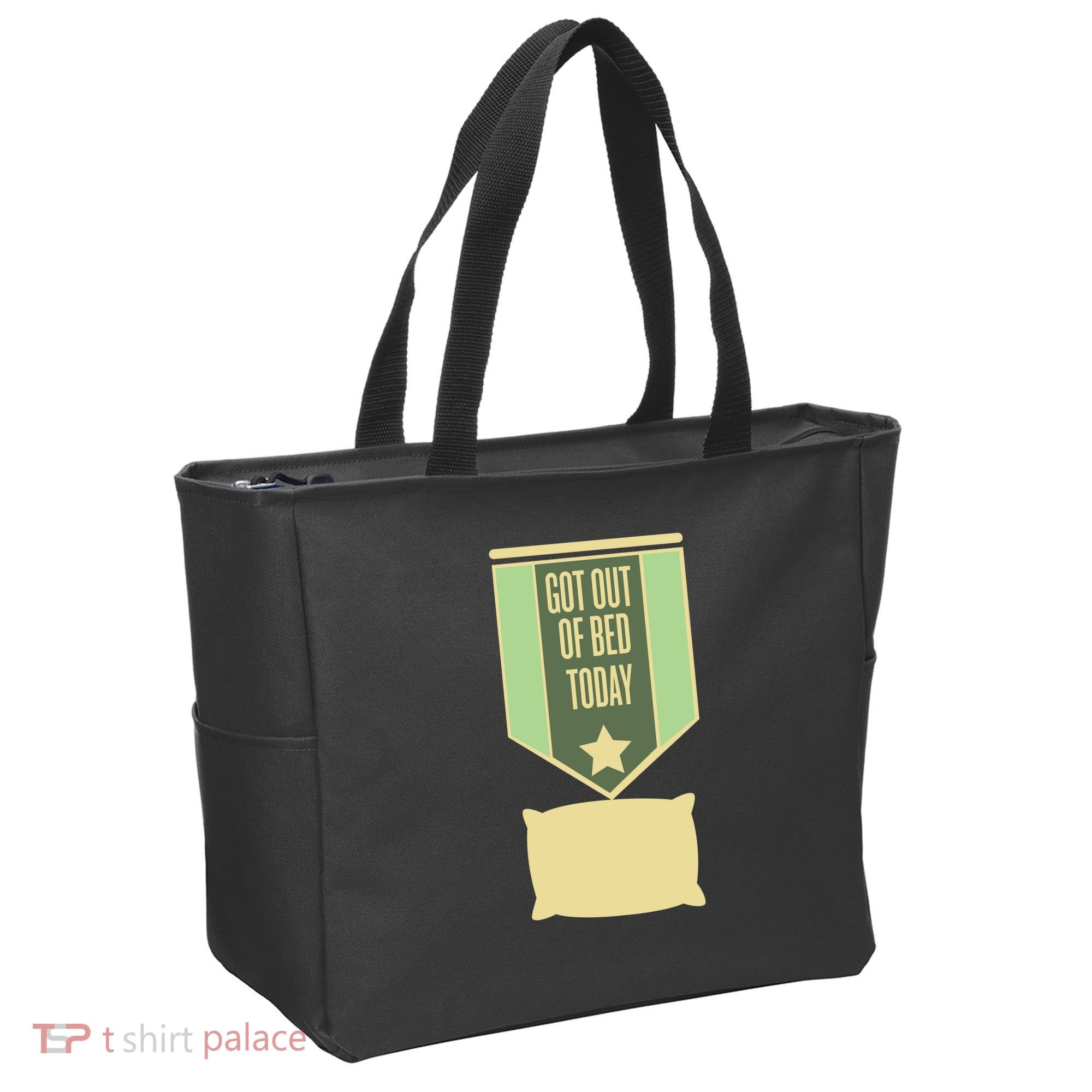 Get Out Of Bed Tote Bag