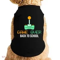Game Over Back To School Gaming Doggie Tank thumb 0