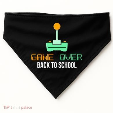 Game Over Back To School Gaming USA-Made Doggie Bandana