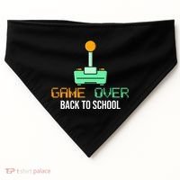 Game Over Back To School Gaming USA-Made Doggie Bandana thumb 0