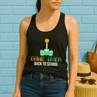 Game Over Back To School Gaming Women's Tank Top thumb 2