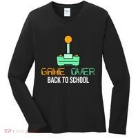 Game Over Back To School Gaming Women's Long Sleeve Shirt thumb 0