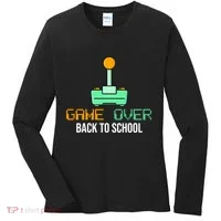 Game Over Back To School Gaming Women's Long Sleeve Shirt thumb 0