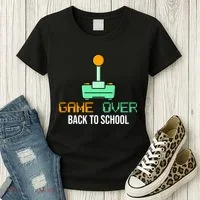 Game Over Back To School Gaming Women's T-Shirt thumb 3