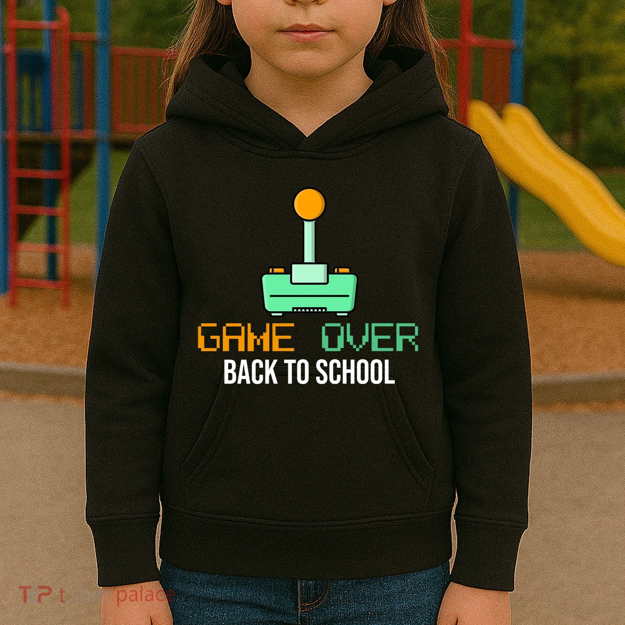 Game Over Back To School Gaming Kids Hoodie