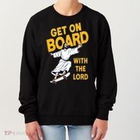Get On Board With The Lord Skateboarding Women's Sweatshirt thumb 0