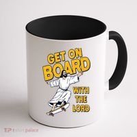 Get On Board With The Lord Skateboarding Coffee Mug thumb 1