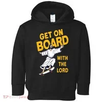Get On Board With The Lord Skateboarding Toddler Hoodie thumb 0