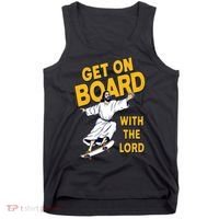 Get On Board With The Lord Skateboarding Tank Top thumb 0