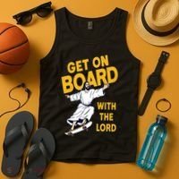 Get On Board With The Lord Skateboarding Tank Top thumb 4