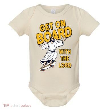 Get On Board With The Lord Skateboarding Baby Bodysuit