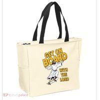 Get On Board With The Lord Skateboarding Tote Bag thumb 2