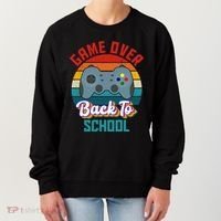 Game Over Back To School Funny Gamer Women's Sweatshirt thumb 0