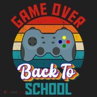 Game Over Back To School Funny Gamer Women's Sweatshirt thumb 2