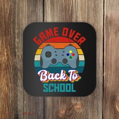 Game Over Back To School Funny Gamer Coaster