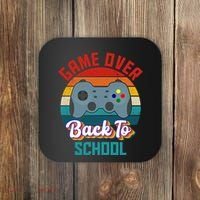 Game Over Back To School Funny Gamer Coaster thumb 0