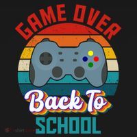 Game Over Back To School Funny Gamer Toddler Hoodie thumb 2