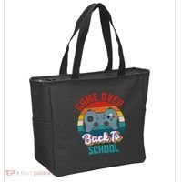 Game Over Back To School Funny Gamer Tote Bag thumb 2