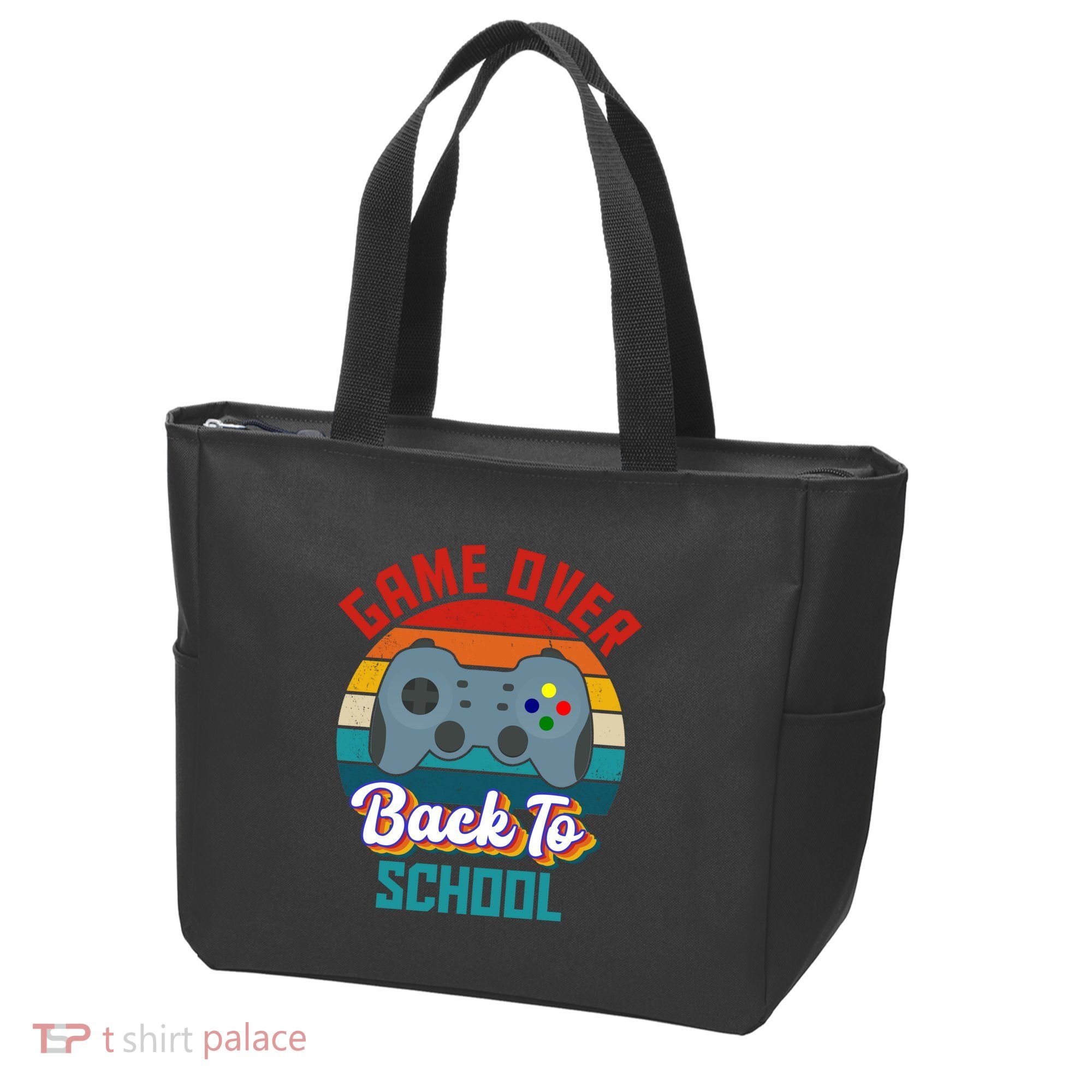 Game Over Back To School Funny Gamer Tote Bag